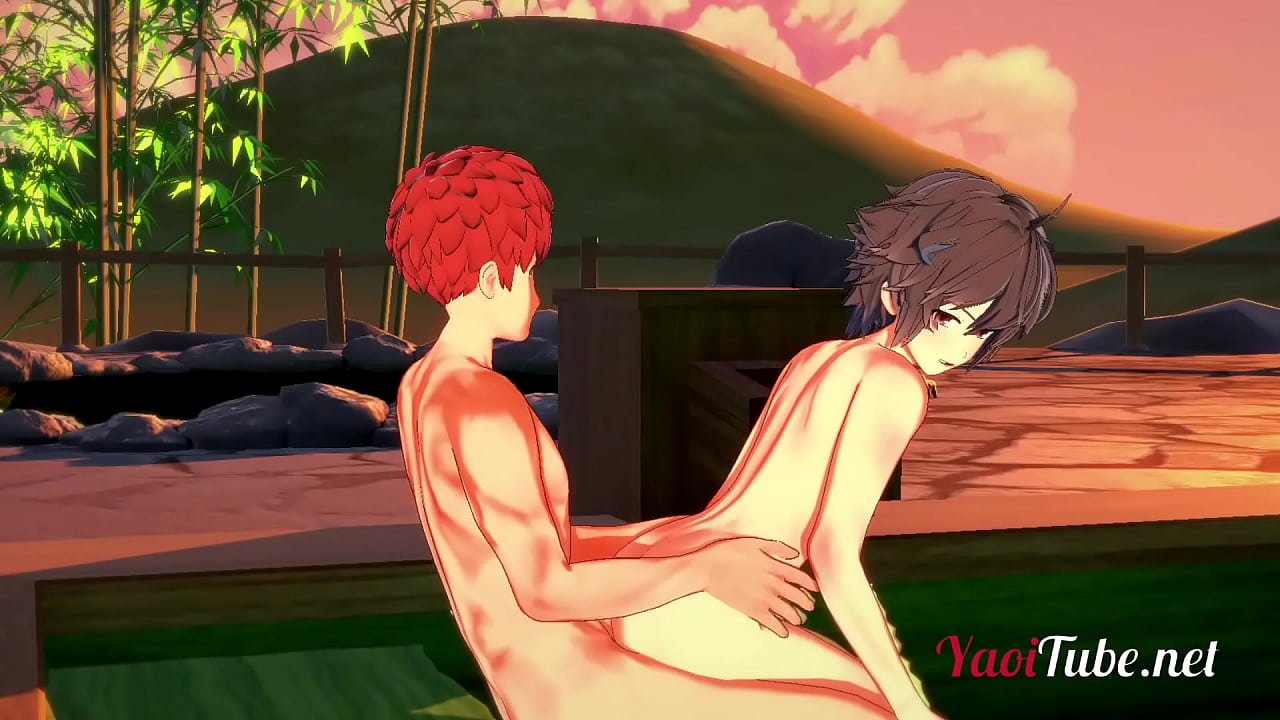 Fate Yaoi – Shirou & Sieg Having Sex in a Onsen1-2