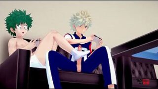 My Hero Academia Yaoi: Bakugo and Deku’s Gaming Pleasure – Asian Japanese Manga Anime Hentai Gay Porn