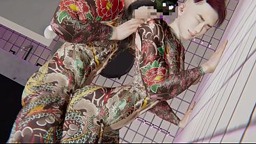 Yaoi – Two sexy tattooed twinks fuck in the bathroom